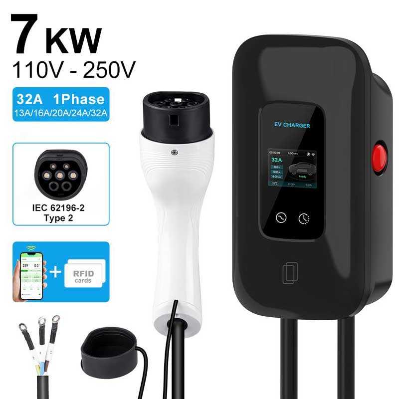 WALL MOUNTED EV CHARGER TYPE2 (EUROPE)